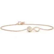 Opal Libra Ribbon Bracelet with Diamond Accents