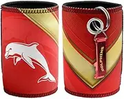 Redcliffe Dolphins NRL Rugby League Stubby Holder Can Cooler with Bottle Opener