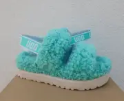 UGG TIDE POOL OH FLUFFITA SHEEPSKIN FLUFF PLATFORM SANDALS, US 7/ EUR 38 ~NIB