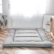 4 Inches Futon Mattress, Thick Futons Sofa Couch Bed, Floor Mattress Full Size,Japanese Foldable Tatami Mat,Roll Up Sleeping Mat,Guest Twin Full Queen