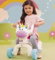 Little Tikes Go & Grow Unicorn Indoor & Outdoor Ride-On Scoot for Preschool Kids