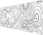 Mouse Pad, Mouse Pad Topographic Mouse Pad Large Gaming Mouse Pad Large Mouse