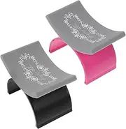SAFIGLE Nail Art Manicure Hand Pillow U-shaped Nail Armrest Portable Pillow for Salon Durable Silicone