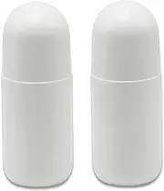 2PCS Empty Rollerball Bottles Roll on Bottles, 50ml Refillable Empty Rollerball, Leak-Proof Plastic Roller Ball Container Roller Containers