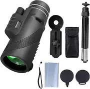 Monocular Telescope for Smartphone | Professional Monocular Telescope with Tripod - Compact Hiking Gear for Birdwatching Animal Observation Viewing Scenery