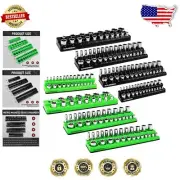 Durable ABS Magnetic Socket Holder Set - 1/4", 3/8", 1/2" Drive Compatibility