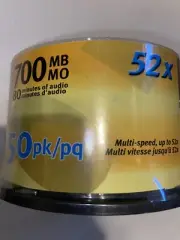 Cd-r NEXXTECH CD-R 50 Pack 700MB 80min Blank Recordable Burnable CDs New Sealed