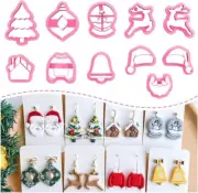 Keoker Christmas Polymer Clay Cutters, earrings clay cutters