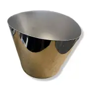 $266 Mepra SIlver Immagina Oval Sparkling Wine Cooler Ice Bucket 1.75 Gal | 6.6L