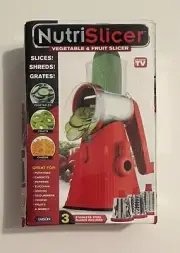 Nutrislicer Vegetable & Fruit Slicer: Slicing, Grating and Shredding New in Box