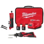 Milwaukee Straight Die Grinder Kit 1/4" 12V Li-Ion Cordless w/M12 Soldering Iron