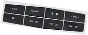 LUMIXE Button Sticker, for Mustang, 2010 2011 2012 Car Steering Wheel Switch Control Button Repair Sticker Decals Stickers Car Steering Wheel Switch Button