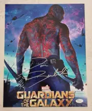 DAVE BAUTISTA GUARDIANS OF THE GALAXY SIGNED LARGE 11 x 14 INCH JSA COA