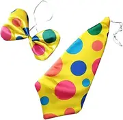 [Gogogmee] Bow Tie Tie Set for Carnival Clown Costumes for Halloween Masquerade Birthday