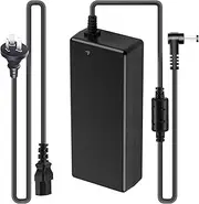tunghey 3Prong DC 24V 5A 120W AC to DC Power Adapter, Desktop Adpater with 5.5x2.1mm & 2.5mm, Power Switching Transformer, 24Volt 5Amp Power Supply Converter with 3m in Total Length (24V5A)