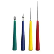 4pcs Diamond Glass Beads File Reamer Needle Assortment (62 characters)