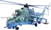 1:72 Alloy Russian Army Mi-24V Helicopter Airplane Model Aviation Science Exhibition Model