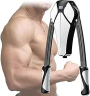 Arm Exerciser, Arm Exerciser, Adjustable 44-441Lbs Hydraulic Power Home Chest Expander Shoulder Muscle Training Fitness Equipment Arm Enhanced Exercise Strengthener, White