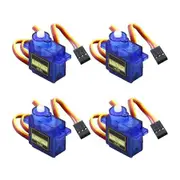SG90 Micro Servos, 4PCS Mini Servo for Robot Helicopter Airplane RC Car Boat and Other Models (4PCS)