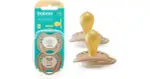 Baboo Round lattice with pacifier case Au Naturale 0-6m 2pcs
