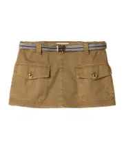 Miu Miu Belted Mini Skirt IT42 olive green