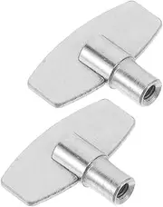 Toddmomy Universal Clock Winding Keys 2 Pack Metal Clock Key for Winding Chain Repair Timekeeping Accessories