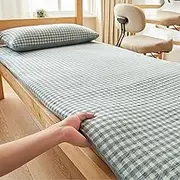 Cotton Mattress, Foldable Student Dormitory Sleeping pad, Full Size Guest Floor mat, Suitable for Reclining Sofa, Camping, Crawling, Meditation