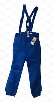 Vintage Roffe Skiwear SKI BIBS Mens Size LG French Blue NWT NOS Overalls