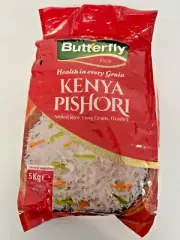 Kenya Pishori Butterfly Rice 5kg, Packed with Love, Milled, Long Grain Grade 1
