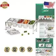 Expandable 18/8 Stainless Steel Spice Rack - NSF Certified Organizer Shelf