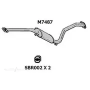 Redback Mufflers Bolt-On to suit 9000 86> F/Muff - M7487