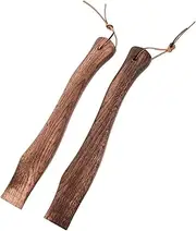 Abaodam 2pcs Wooden Axe Handle Replacement Non Skid Wooden Hatchet Handles Durable Comfortable Grip for Axes for Firewood Chopping American Wood Construction
