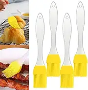 10er Pack Grill Basting Brush Silicone Pastry Baking Brush BBQ Sauce Marinade Meat Glazing Oil Brush Heat Resistant, Kitchen Cooking Baste Pastries Cakes Desserts, Dishwasher Safe (yellow)