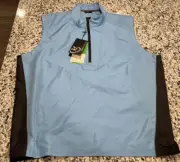Men's Zero Restriction Tour Series 1/4 Zip Pullover Golf Superlight Vest Blue