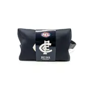 5pc AFL Carlton Bag Body Wash/Disposable Razor/Loofa & Soap Wet Pack Set