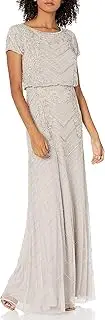 [Adrianna Papell] Women's Long Beaded Gown