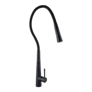 Matt Black Flexible Free Bending Swivel Spout Kitchen Laundry Sink Mixer Tap Brass Basin Faucet