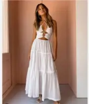 Bec and Bridge, Aurora Maxi, White, Size 8 - Brand New with tags