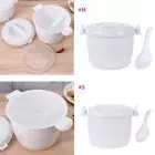 CHICTRY Portable Microwave Rice Cooker Paddle Steamer Pot Lunch Box w/Handle AU
