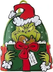 [Loungefly] Dr. Seuss' How the Grinch Stole Christmas! Santa Cosplay Mini Backpack, Green, One Size, Mini Backpack