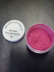 Rose Red Mica Pearl Powder 5 grams in a jar