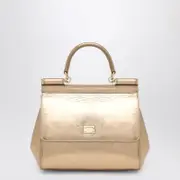 [Dolce & Gabbana] Gold Sicily medium handbag One size Metal
