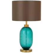 Manolo Table Lamp Aqua Brown | Telbix Lighting