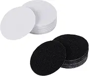 SHINEOFI 20 Pairs Double Sided Hook and Loop Fixator Tape for Home Self Adhesive Fleece Surface Stickers for Sofa Cushion and Carpet Non Slip Furniture Fastening Black White