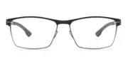 Ic! Berlin IC5059 Stuart L. Black Men's Glasses Black Size 55 - Private Health Rebate - Blue Light Block Available