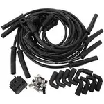 Aeroflow Universal Black Spark Plug Leads LS1 LS2 LS3 90 Degree GM Aeroflow - AF4030-32139
