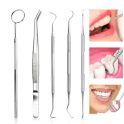 Dentist Sickle Shaped Tartar Scrapers Dentist Equipment Calculus Plaque Remover