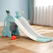 Keezi Kids Slide Swing Set with Basketball Hoop, Climbing Frame Toddler Gym