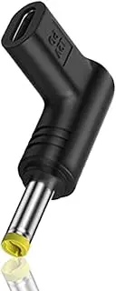 to DC Adapter, 12V Type C Female Input to DC Male Barrel Jack, Compatible for Type C USB Charging Devices, Black Matx-au