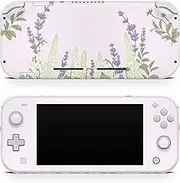 TACKY DESIGN Lavender Skin Compatible with Nintendo Switch lite Skin, Lupine Flowers Switch lite Skin Vinyl 3m Stickers Full wrap Cover